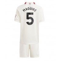 Manchester United Harry Maguire #5 Tredjedraktsett Barn 2023-24 Kortermet (+ Korte bukser)